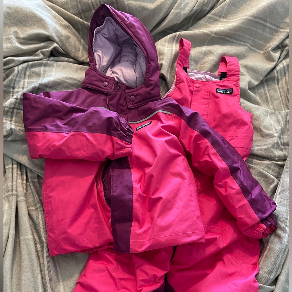 Patagonia snow bib and jacket set